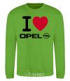 Sweatshirt I Love Opel orchid-green фото