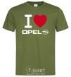 Men's T-Shirt I Love Opel millennial-khaki фото