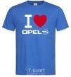 Men's T-Shirt I Love Opel royal-blue фото