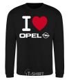 Sweatshirt I Love Opel black фото