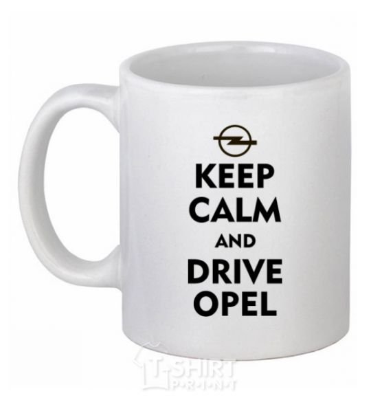 Ceramic mug Drive Opel White фото