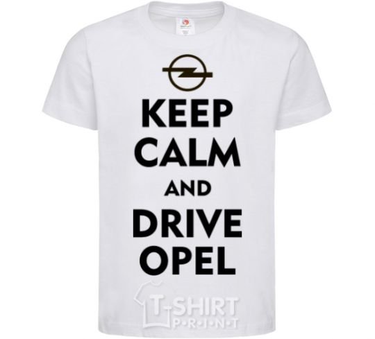 Kids T-shirt Drive Opel White фото