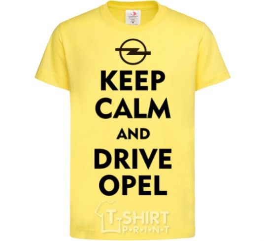 Kids T-shirt Drive Opel cornsilk фото