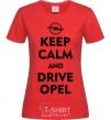 Women's T-shirt Drive Opel red фото