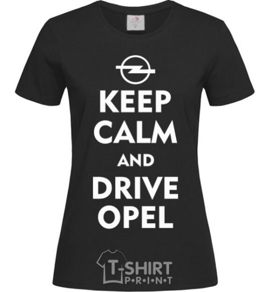 Women's T-shirt Drive Opel black фото