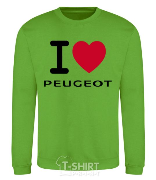 Sweatshirt I Love Peugeot orchid-green фото