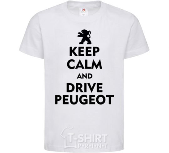 Kids T-shirt Drive Peugeot White фото