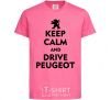 Детская футболка Drive Peugeot Ярко-розовый фото