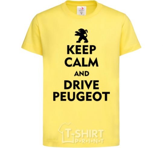 Kids T-shirt Drive Peugeot cornsilk фото