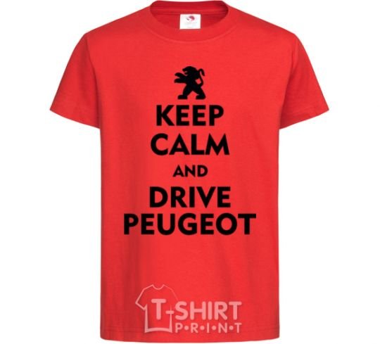 Kids T-shirt Drive Peugeot red фото