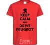 Kids T-shirt Drive Peugeot red фото