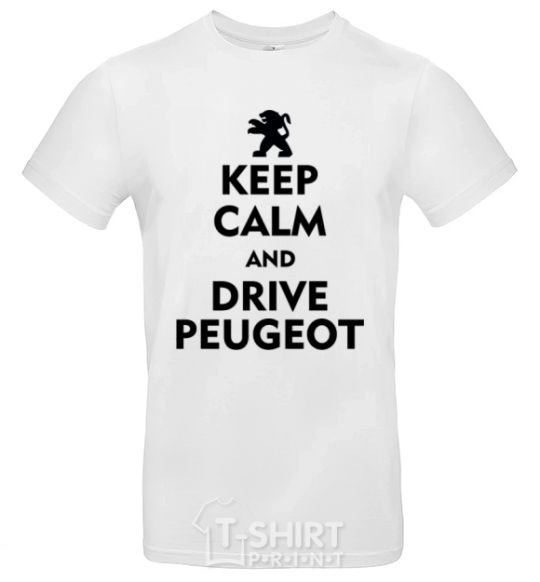 Men's T-Shirt Drive Peugeot White фото