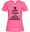 Женская футболка Drive Peugeot Ярко-розовый фото