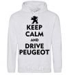 Men`s hoodie Drive Peugeot sport-grey фото