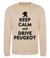 Sweatshirt Drive Peugeot sand фото