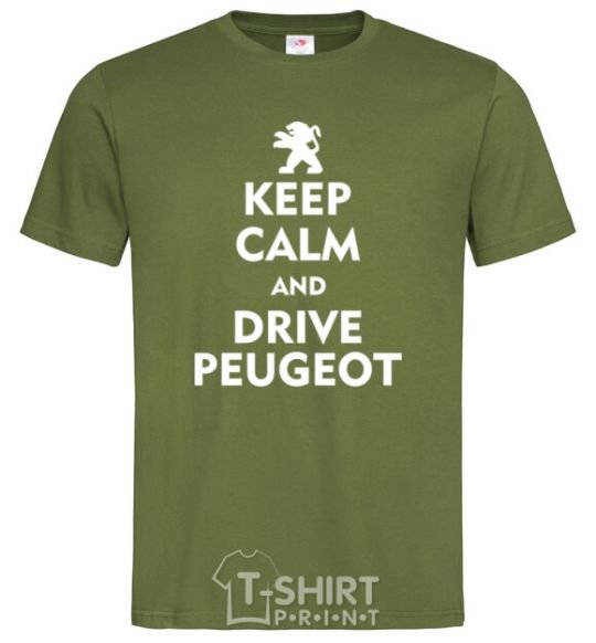 Men's T-Shirt Drive Peugeot millennial-khaki фото