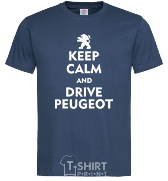 Men's T-Shirt Drive Peugeot navy-blue фото
