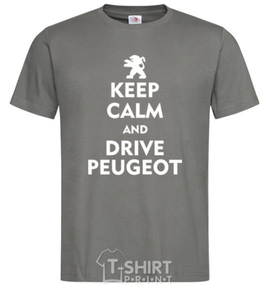 Men's T-Shirt Drive Peugeot dark-grey фото
