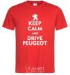 Men's T-Shirt Drive Peugeot red фото