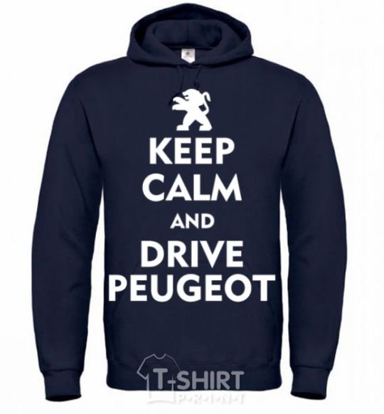 Men`s hoodie Drive Peugeot navy-blue фото