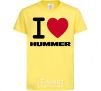 Kids T-shirt I Love Hummer cornsilk фото