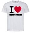 Мужская футболка I Love Hummer Белый фото
