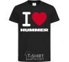 Kids T-shirt I Love Hummer black фото
