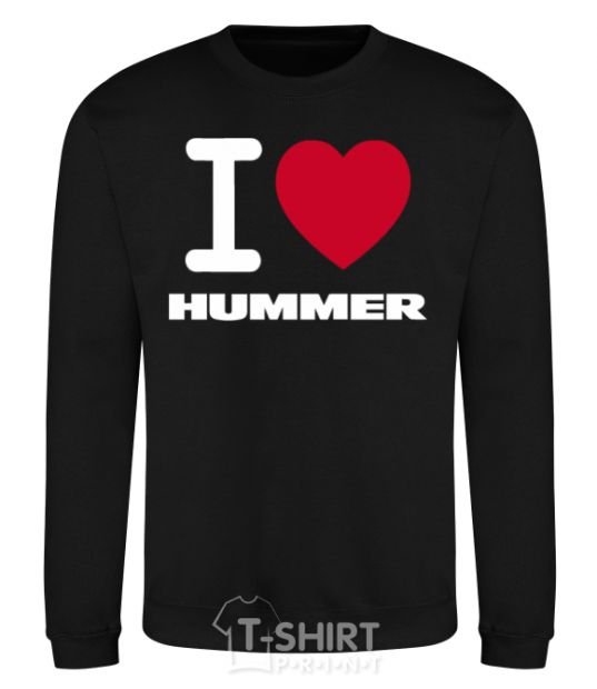 Свитшот I Love Hummer Черный фото