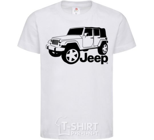 Kids T-shirt JEEP White фото