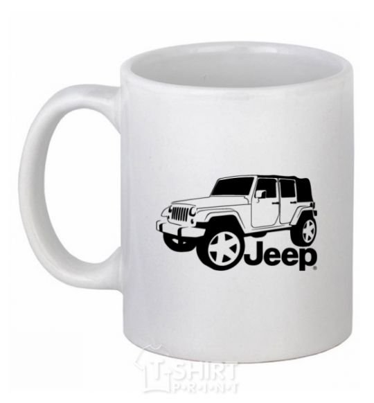 Чашка керамическая JEEP Белый фото