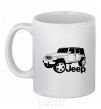 Чашка керамическая JEEP Белый фото