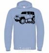 Men`s hoodie JEEP sky-blue фото