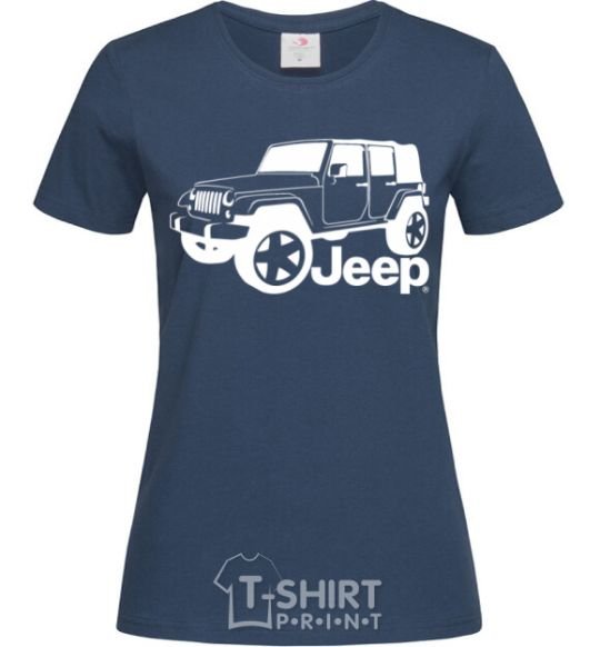 Женская футболка JEEP Темно-синий фото