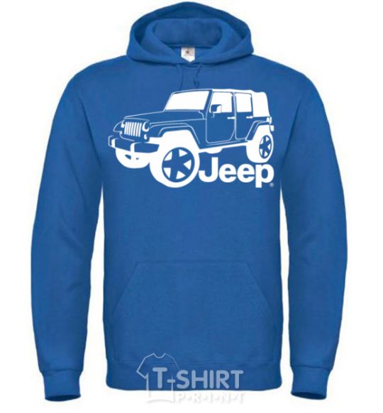 Men`s hoodie JEEP royal фото