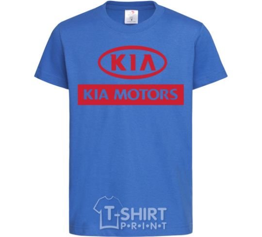 Детская футболка Kia Motors Ярко-синий фото