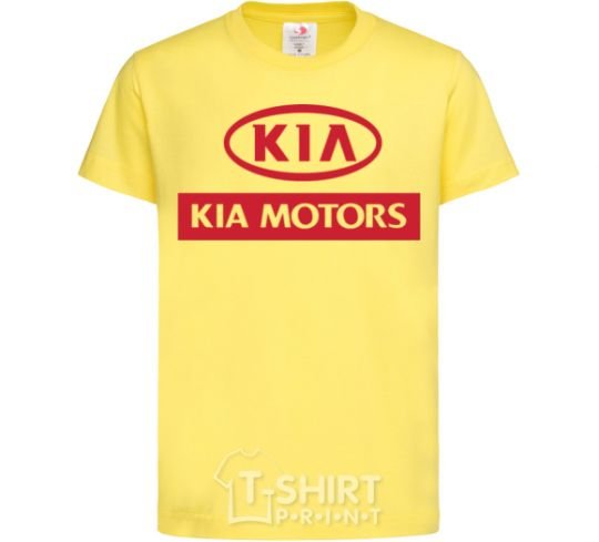 Kids T-shirt Kia Motors cornsilk фото