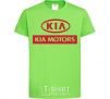 Детская футболка Kia Motors Лаймовый фото