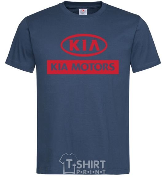 Men's T-Shirt Kia Motors navy-blue фото