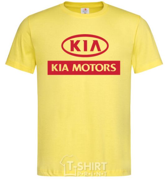 Men's T-Shirt Kia Motors cornsilk фото
