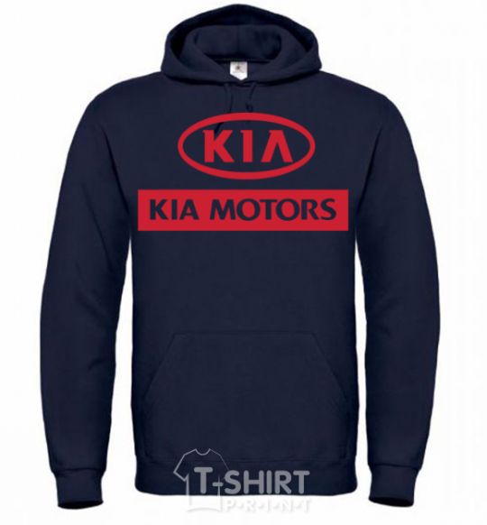 Men`s hoodie Kia Motors navy-blue фото