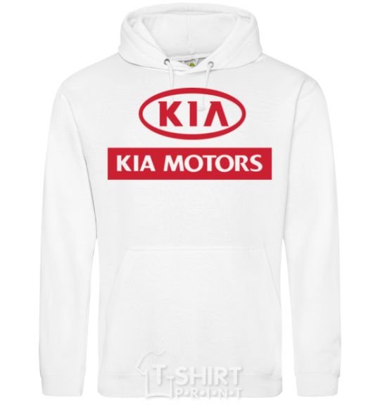 Мужская толстовка (худи) Kia Motors Белый фото