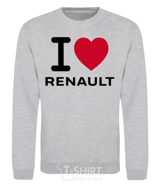 Sweatshirt I Love Renault sport-grey фото