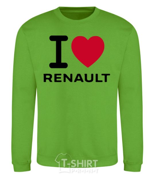 Sweatshirt I Love Renault orchid-green фото