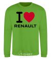 Sweatshirt I Love Renault orchid-green фото