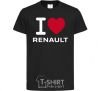 Kids T-shirt I Love Renault black фото