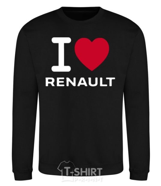 Sweatshirt I Love Renault black фото