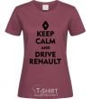 Women's T-shirt Drive Renault burgundy фото