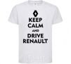Kids T-shirt Drive Renault White фото