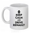 Ceramic mug Drive Renault White фото