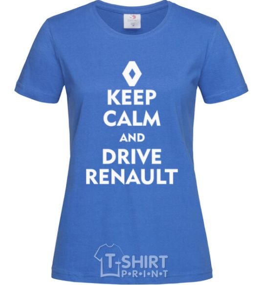 Women's T-shirt Drive Renault royal-blue фото